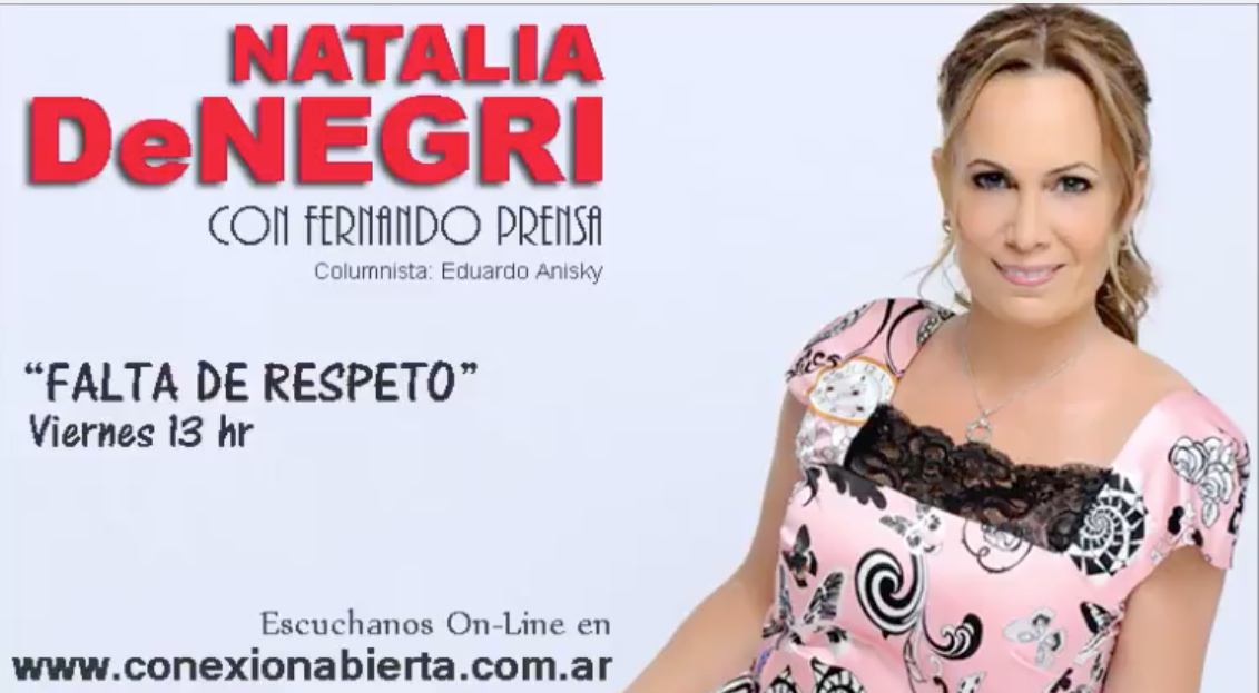 Natalia denegri habla de su libro.